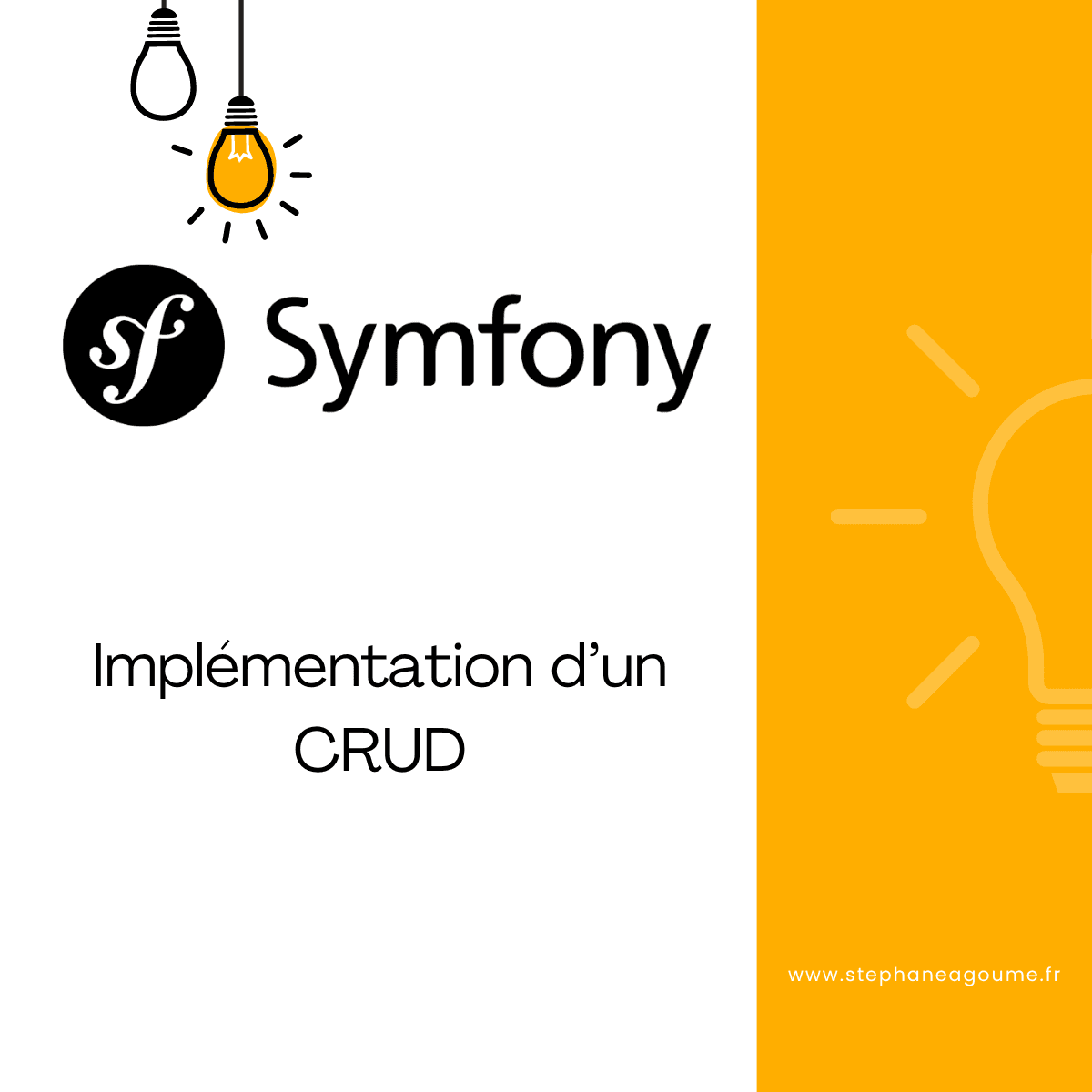 Implementer des CRUD avec Symfony